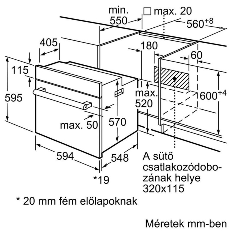 Духовка електрична Bosch HBF134YS1