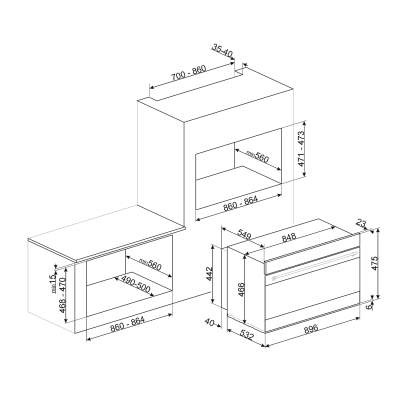 Духовка електрична SMEG SFR9390X