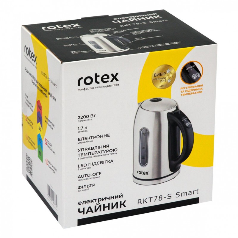 Електрочайник Rotex RKT78-S Smart