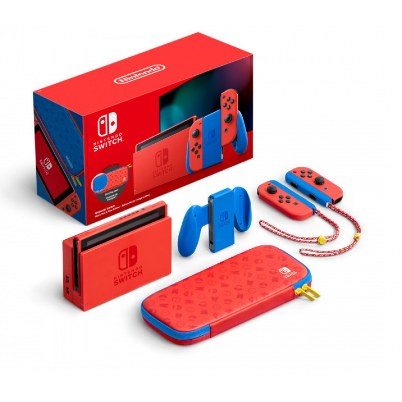 Портативна ігрова приставка Nintendo Switch OLED with Neon Blue & Neon Red Joy-Con + Nintendo Switch V2