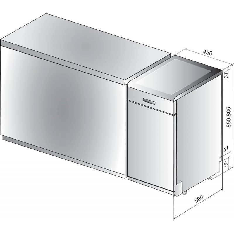 Посудомийна машина Hotpoint-Ariston HSFO 3T235 WC