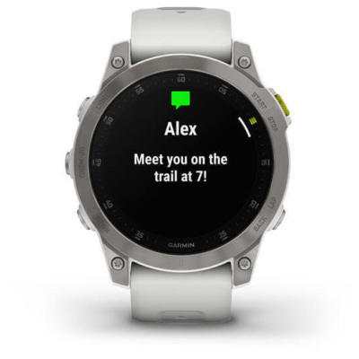 Смарт-годинник Garmin Epix 2 Sapphire White Titanium (010-02582-21)
