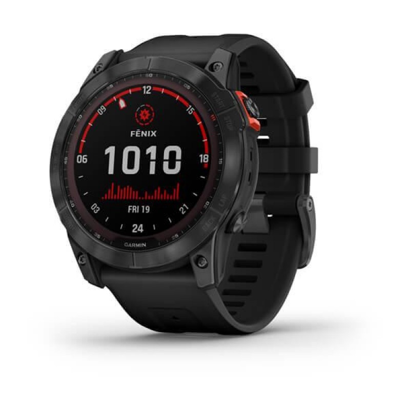 Смарт-годинник Garmin Fenix 7X Solar Slate Gray with Black Band (010-02541-00/01)