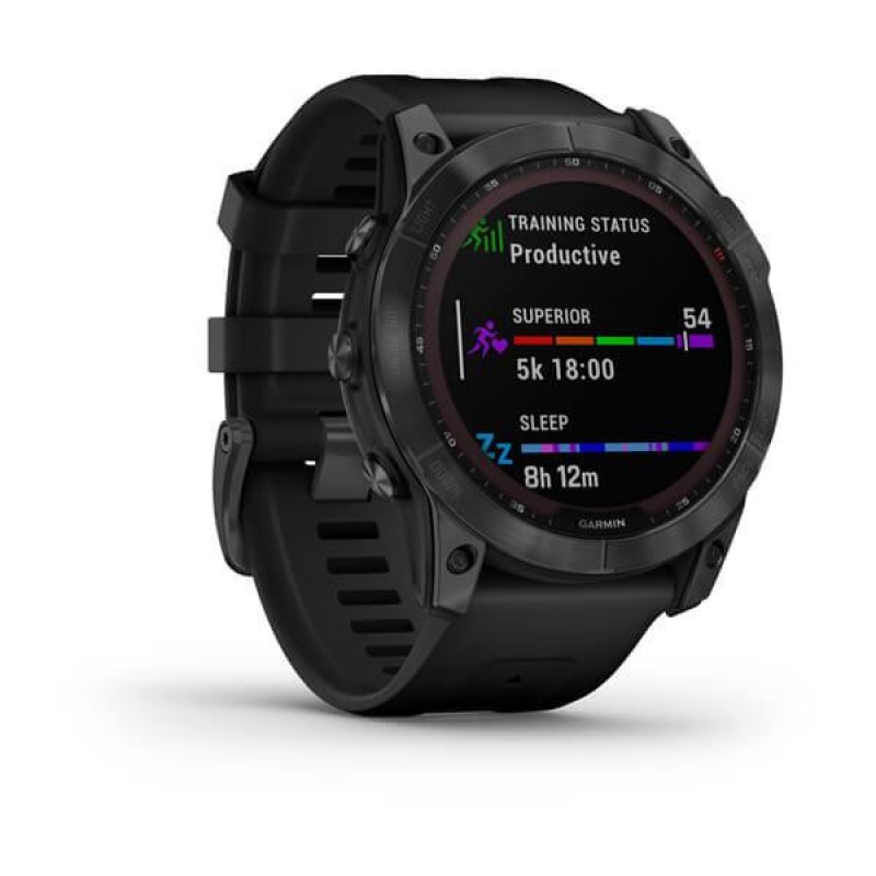 Смарт-годинник Garmin Fenix 7X Solar Slate Gray with Black Band (010-02541-00/01)