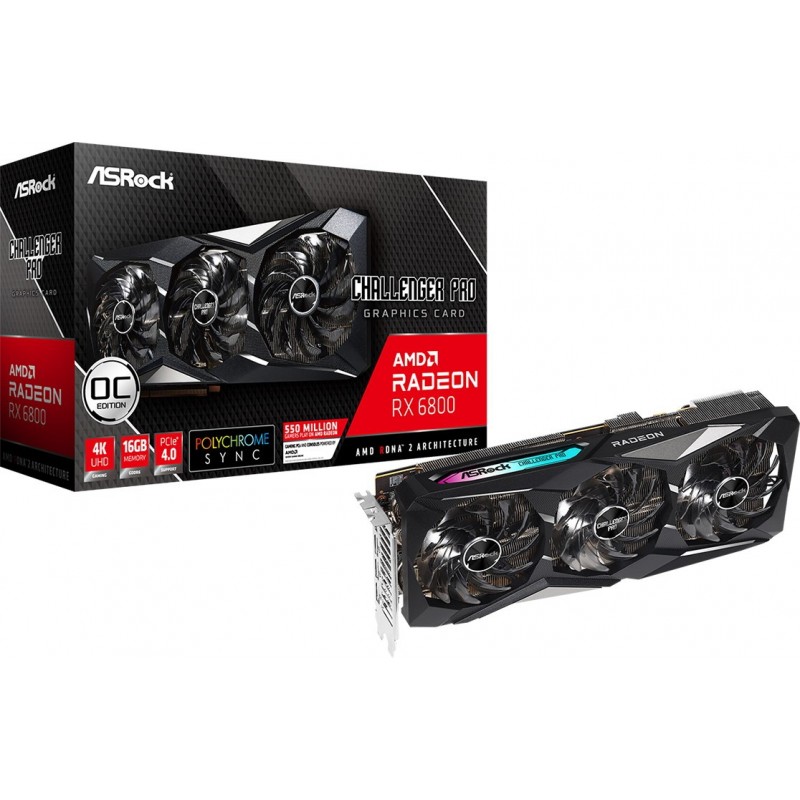 Відеокарта ASRock Radeon RX 6800 Challenger Pro 16G OC (RX6800 CLP 16GO)