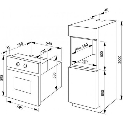 Духовка електрична Hansa BOEI68461 Духовка електрична Hansa BOEI68461