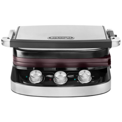 Електрогриль притискний DeLonghi CGH 910 Steel BK