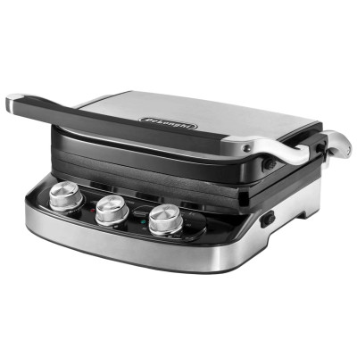 Електрогриль притискний DeLonghi CGH 912 Steel BK