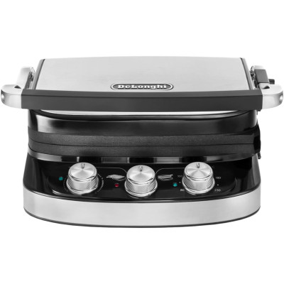 Електрогриль притискний DeLonghi CGH 912 Steel BK