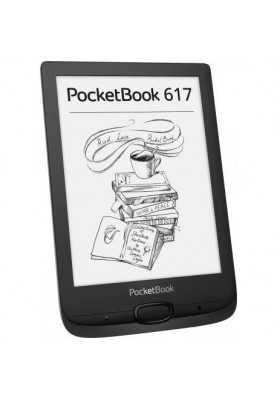 Електронна книга з підсвічуванням PocketBook 617 Ink Black (PB617-P-CIS)