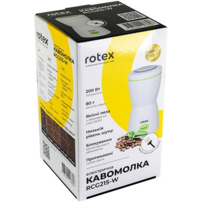 Кавомолка електрична Rotex RCG215-W
