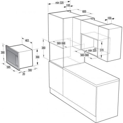 Мікрохвильова піч з грилем Gorenje BM201A4XG