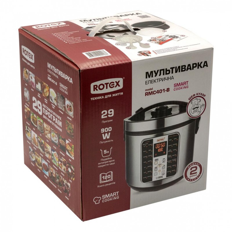 Мультиварка Rotex RMC401-B Smart Cooking