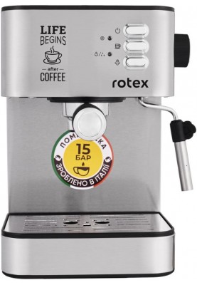 Рожкова кавоварка еспресо Rotex RCM750-S Life Espresso