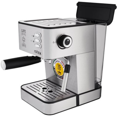 Рожкова кавоварка еспресо Rotex RCM750-S Life Espresso