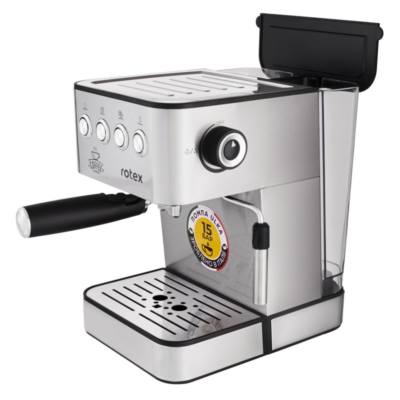 Рожкова кавоварка еспресо Rotex RCM850-S Power Espresso
