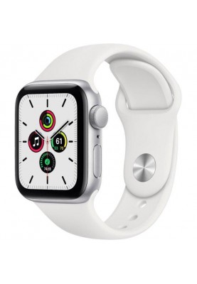 Смарт-годинник Apple Watch GPS SE 40mm Silver Aluminum Case w. White Sport B. (MYDM2)