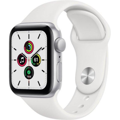 Смарт-годинник Apple Watch GPS SE 40mm Silver Aluminum Case w. White Sport B. (MYDM2)