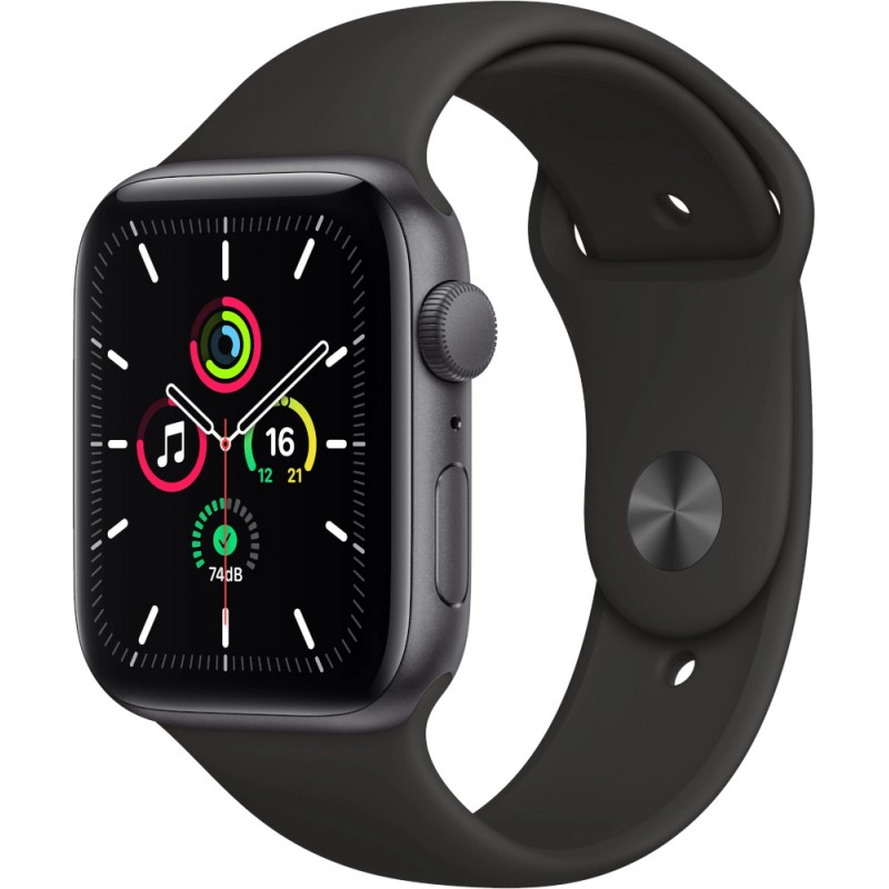 Смарт-годинник Apple Watch SE 40mm GPS Space Gray Aluminum Case w. Midnight S. Band (MKQ13)