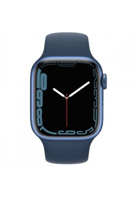 Смарт-годинник Apple Watch Series 7 GPS 41mm Blue Aluminum Case With Blue Sport Band (MKN13)