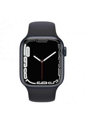 Смарт-годинник Apple Watch Series 7 GPS 41mm Midnight Aluminum Case With Midnight Sport Band (MKMX3)