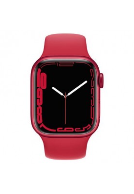 Смарт-годинник Apple Watch Series 7 GPS 41mm PRODUCT RED Aluminum Case With PRODUCT RED Sport Band (MKN23)