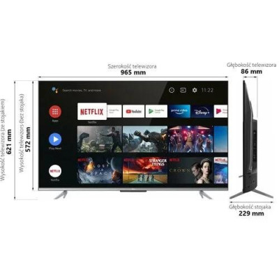 Телевiзор TCL 43P725