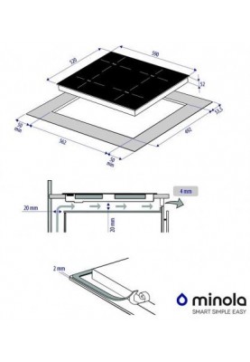 Варильна поверхня електрична Minola MI 6042 GBL
