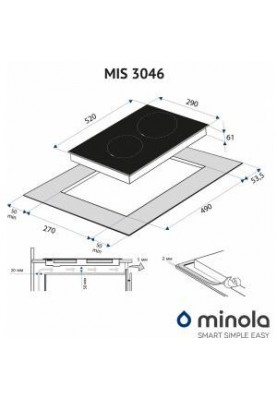 Варильна поверхня електрична Minola MIS 3046 KBL