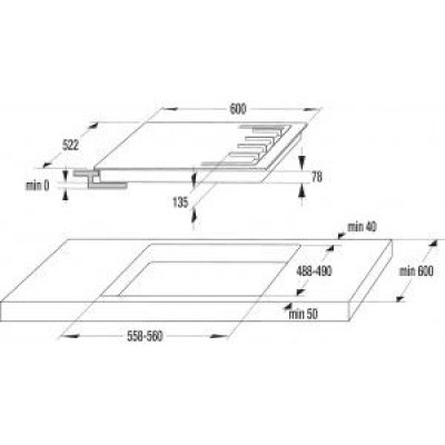 Варильна поверхня газова Gorenje GTW641KB
