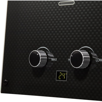 Водонагрівач газовий проточний (газовий стовпчик) Zanussi GWH 10 Fonte Glass Carbon