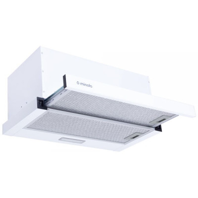 Витяжка телескопічна Minola HTL 6734 WH 1100 LED GLASS