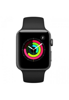 Смарт-годинник Apple Watch Series 3 GPS 38mm Space Gray with Black Sport Band (MTF02)