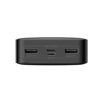 Зовнішній акумулятор (Power Bank) Baseus Bipow Digital Display 15W 20000mAh Black (PPDML-J01) Зовнішній акумулятор (Power Bank) Baseus Bipow Digital Display 15W 20000mAh Black (PPDML-J01)