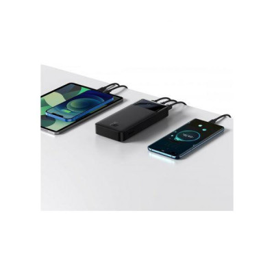 Зовнішній акумулятор (Power Bank) Baseus Bipow Digital Display 15W 20000mAh Black (PPDML-J01) Зовнішній акумулятор (Power Bank) Baseus Bipow Digital Display 15W 20000mAh Black (PPDML-J01)
