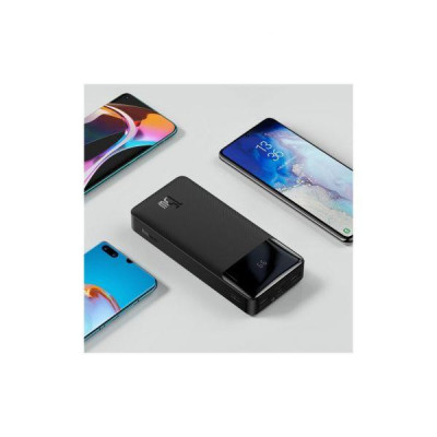 Зовнішній акумулятор (Power Bank) Baseus Bipow Digital Display 15W 20000mAh Black (PPDML-J01) Зовнішній акумулятор (Power Bank) Baseus Bipow Digital Display 15W 20000mAh Black (PPDML-J01)