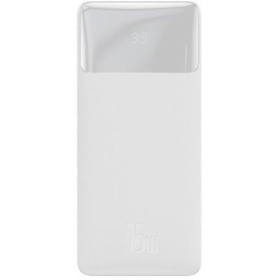 Зовнішній акумулятор (Power Bank) Baseus Bipow Digital Display Powerbank 15W 20000mAh White (PPDML-J02)