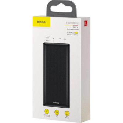 Зовнішній акумулятор (Power Bank) Baseus Mini JA 30000 Black (PPJAN-C01) Зовнішній акумулятор (Power Bank) Baseus Mini JA 30000 Black (PPJAN-C01)