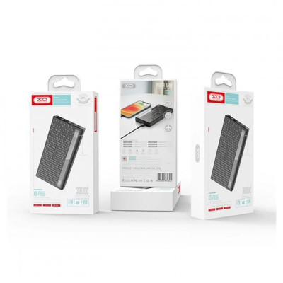 Зовнішній акумулятор (Power Bank) XO PB96 (30000mAh, Black) Зовнішній акумулятор (Power Bank) XO PB96 (30000mAh, Black)