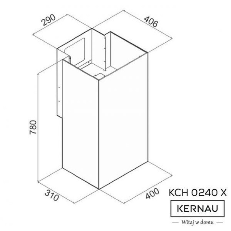 Витяжка декоративна KERNAU KCH 0240 B