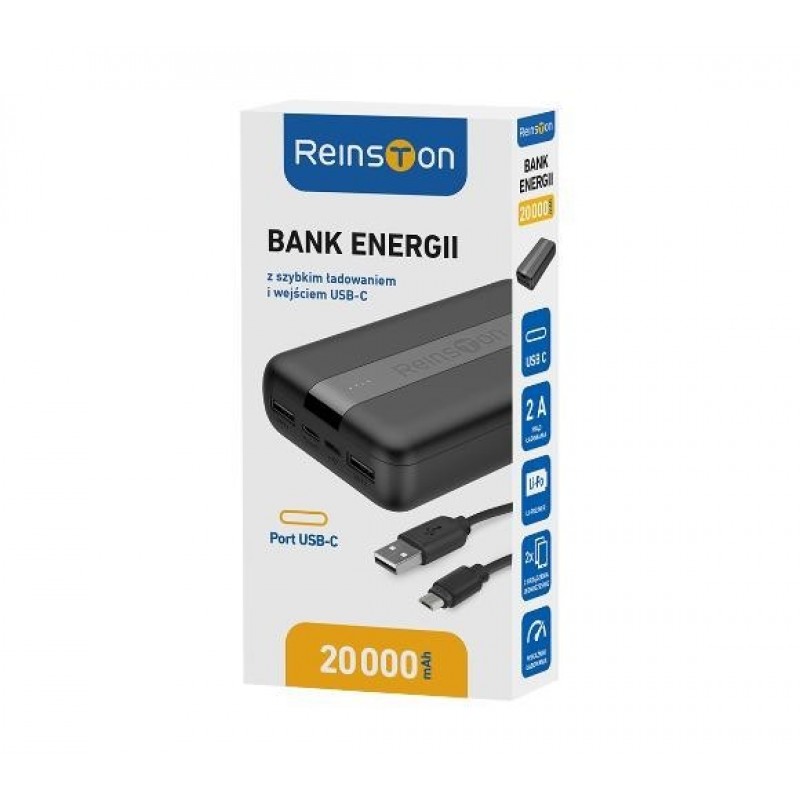 Зовнішній акумулятор Reinston Power Bank EPB027 (20000 mAh)