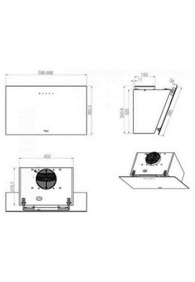 Витяжка похила Whirlpool AKR 039 G BL