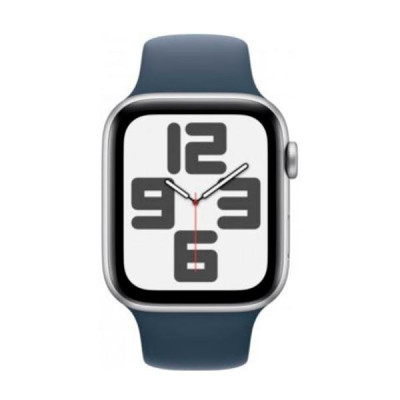 Смарт-годинник Apple Watch SE 2 GPS 40mm Silver Aluminium Case with Storm Blue Sport Band S/M (MRE13)