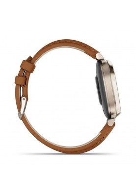 Смарт-годинник Garmin Lily 2 Classic Cream Gold with Tan Leather Band (010-02839-02)