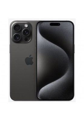 Смартфон Apple iPhone 15 Pro Max 512GB eSIM Black Titanium (MU6A3)