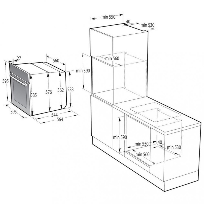 Духовка електрична Gorenje BPS6737E02B