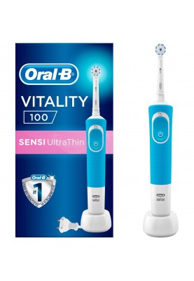 Електрична зубна щітка Oral-B Vitality 100 Sensi UltraThin Blue D100.413.1