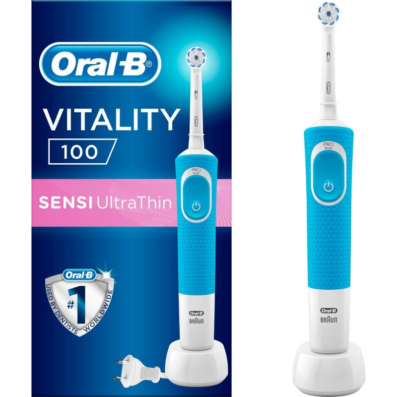 Електрична зубна щітка Oral-B Vitality 100 Sensi UltraThin Blue D100.413.1