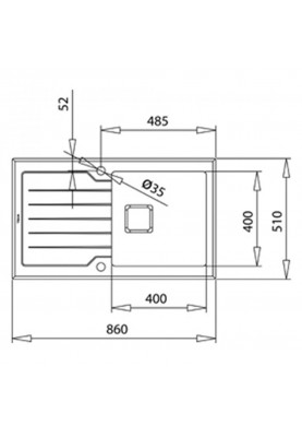 Кухонна мийка Teka Diamond 1B 1D 86 ST 115100021