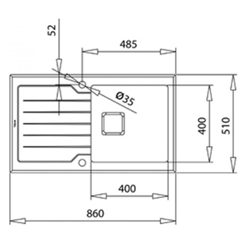 Кухонна мийка Teka Diamond 1B 1D 86 ST 115100021